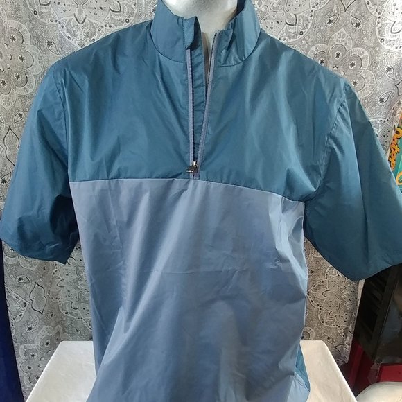 Adidas RN# 88387 CA# 40312 Blue Pullover Golf Jacket Men's Large Climastorm - Picture 1 of 7